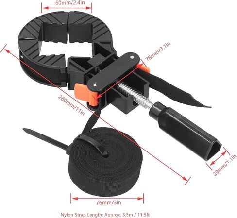 Woodworking Picture Frame Clip Adjustable 90 Degree Woodworking Frame Clamp Strap Holder in Saudi Arabia