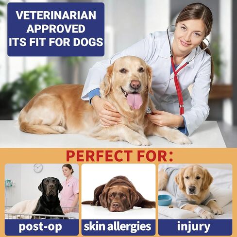 Inflatable Reflective Dog Cone Collar Alternative After Surgery,Doggie Recovery Dount Neck Ecollar,Adjustable Soft Dog Cone Collar for Small Medium Large Dogs (Light Blue, S) in Saudi Arabia