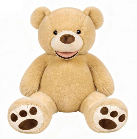Giant Teddy Bear Super Soft Plush Animal with Paw Details (Purple, 52 Inches) in Saudi Arabia