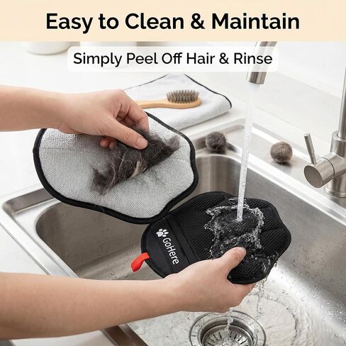 Pet Hair Removal Glove, Magic Brush Electrostatic Mitt for Cats & Dogs, Reusable Grooming Gloves, Pet Hair Remover Tool for Couch, Carpet, Clothes, Car Seat, Laundry in Saudi Arabia