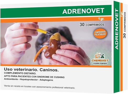 Dietary Supplement, Endocrine Supplement Support for Cushing's Disease in Pets, Supplement for Dog and cat, Adrenal Support, 30 Chewable Tablets, 1g in Saudi Arabia
