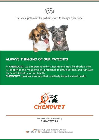 Dietary Supplement, Endocrine Supplement Support for Cushing's Disease in Pets, Supplement for Dog and cat, Adrenal Support, 30 Chewable Tablets, 1g in Saudi Arabia