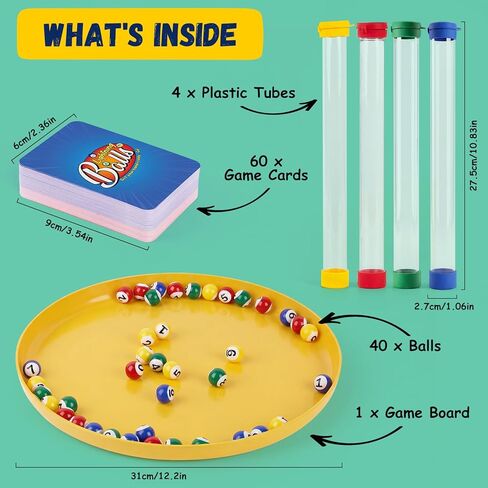 Lightning Balls – Fast Paced Marble Game for Kids Ages 4-8, 6 Game Modes Action Board Games with Color and Number Learning, Hand-Eye Coordination, Fine Motor Skills, Family Games, Kids Toys in Saudi Arabia
