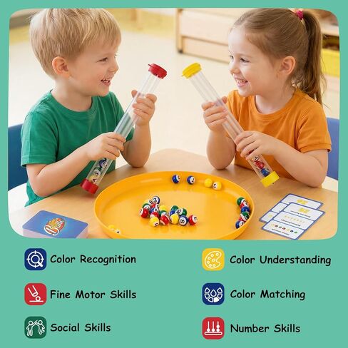 Lightning Balls – Fast Paced Marble Game for Kids Ages 4-8, 6 Game Modes Action Board Games with Color and Number Learning, Hand-Eye Coordination, Fine Motor Skills, Family Games, Kids Toys in Saudi Arabia