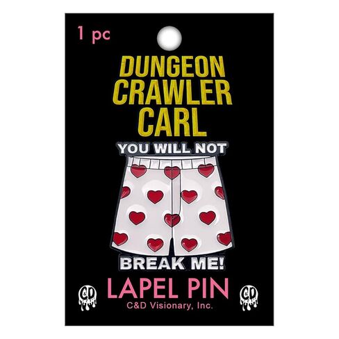 Dungeon Crawler Carl- Carl's Boxers Metal Lapel Pin in Saudi Arabia