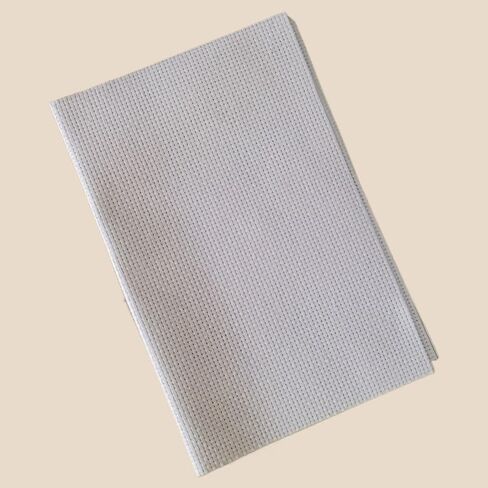 Cross Stitch Canvas Pre Cut Grid Pattern Black and White Multiple Sizes for Embroidery Sewing Craft Projects, White 45 in Saudi Arabia