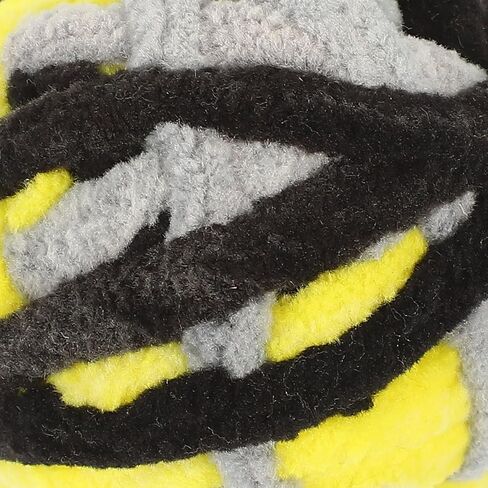 Luxshiny 6pcs Cat Plush Yarn Balls with Rope, Soft Interactive Chew for Indoor Kittens, Sturdy Cat Playthings in Blue and Yellow for Home Use in Kuwait