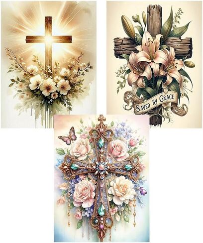 Jesus Diamond Art Kits for Adults,5D Sunset Beach Full Round Drill Diamond Painting Kits for Adults Beginners,DIY Diamond Painting Gem Art Kits for Gift Home Wall Decor 12x16inch in Saudi Arabia