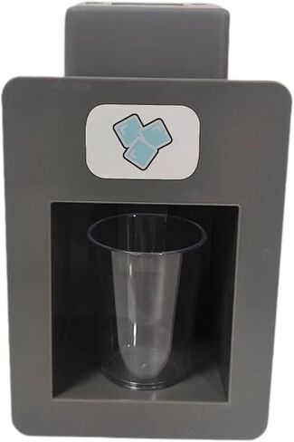 Pretend Play Ice Maker Kitchen Appliance with Fake Cubes Kids Birthday Gift Ice Dispenser Activity Develop Fine Motor Skill in Saudi Arabia