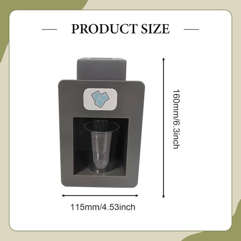 Pretend Play Ice Maker Kitchen Appliance with Fake Cubes Kids Birthday Gift Ice Dispenser Activity Develop Fine Motor Skill in Saudi Arabia