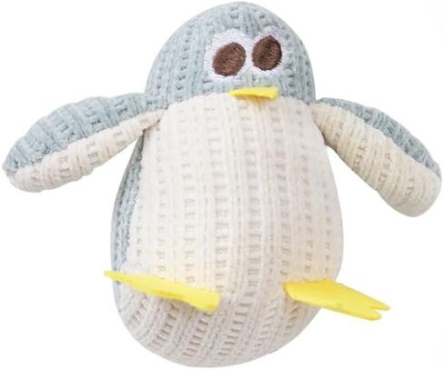 Cat Chew Toy, Soft Penguin Plush with Yellow Feet, Durable Teething Toy for Kittens and Adult Cats, Boredom Relief in Kuwait