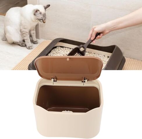 Yinhing Cat Litter Trash Can Press Type Lid Enclosed Odor Control Compact Space Saving with High Strength PP Material for Home Pet Waste Bin in Saudi Arabia