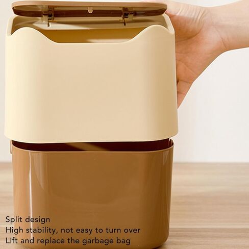 Yinhing Cat Litter Trash Can Press Type Lid Enclosed Odor Control Compact Space Saving with High Strength PP Material for Home Pet Waste Bin in Saudi Arabia