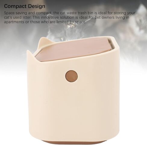 Yinhing Cat Litter Trash Can Press Type Lid Enclosed Odor Control Compact Space Saving with High Strength PP Material for Home Pet Waste Bin in Saudi Arabia