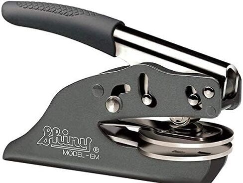 Custom Monogram Embosser - Personalize with Initials & Text - Hand-Held Embossing Stamp - Monogram, Seal Embosser Best for Books, Envelopes, Napkins - 1.625 inch in Saudi Arabia