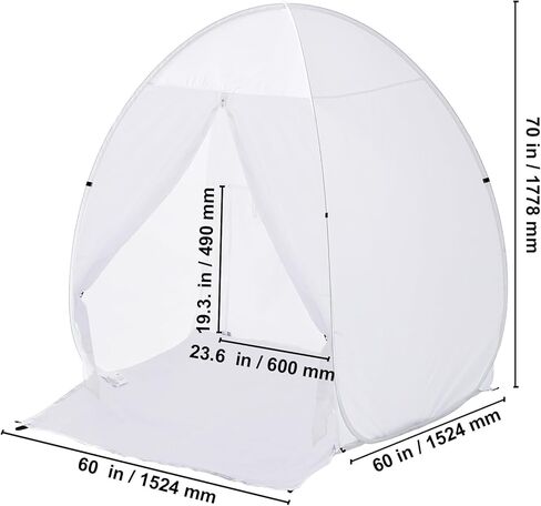 Happybuy Spray Paint Shelter, 60 x 60 x 70 in Pop-Up Portable Tent, Built-in Floor, Exhaust Window, Storage Bag, Foldable Paint Booth for DIY Projects, Furniture Painting, Durable Fabric in Saudi Arabia