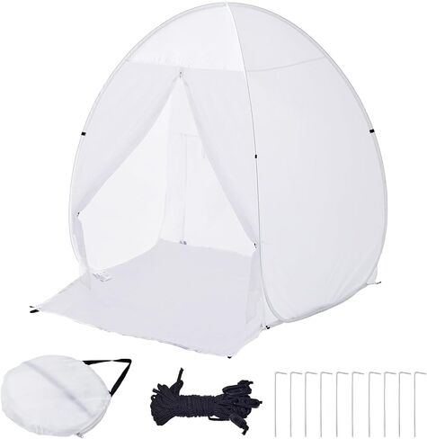 Happybuy Spray Paint Shelter, 60 x 60 x 70 in Pop-Up Portable Tent, Built-in Floor, Exhaust Window, Storage Bag, Foldable Paint Booth for DIY Projects, Furniture Painting, Durable Fabric in Saudi Arabia