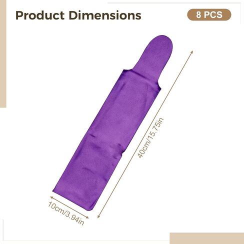 8 قطع من حقيبة عرف الحصان الأرجواني، 15.75 بوصة من البوليستر لحماية عرف الحصان، أكياس غطاء حامل حماية للتضفير والرياح، ومنع التشابك والاحتكاك والكسر in Kuwait