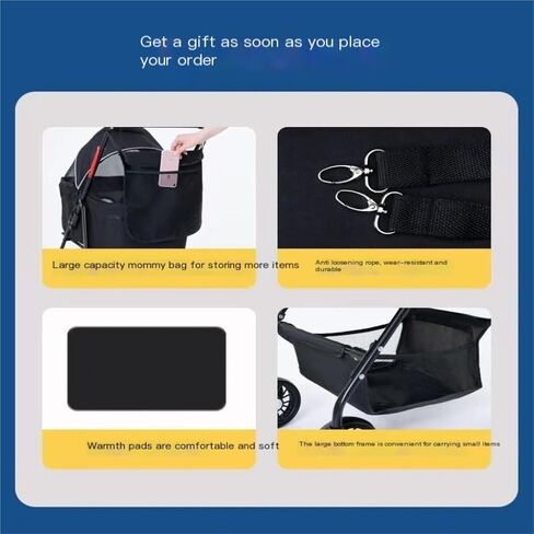 عربات الحيوانات الأليفة، عربة الحيوانات الأليفة، عربة الكلاب والقطط، عربة كلب صغيرة للحيوانات الأليفة، دراجة أحادية قابلة للفصل وقابلة للطي عند الخروج، عربة حيوانات أليفة متوسطة (وردي) in Kuwait