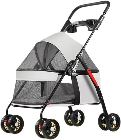 عربات الحيوانات الأليفة للنزهات، عربة سحب صغيرة، عربة جرو، عربة مشي للكلاب، صغيرة، خفيفة الوزن، قابلة للطي للقطط، متوسطة (G,C) in Kuwait