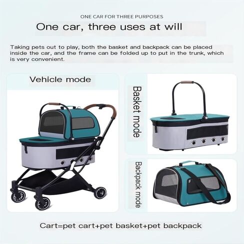 عربات الحيوانات الأليفة عربة الحيوانات الأليفة التلقائية القابلة للطي بطبقة مزدوجة عربة الحيوانات الأليفة عربة الحيوانات الأليفة المنفصلة عربة الحيوانات الأليفة خفيفة الوزن عربة الحيوانات الأليفة متوسطة الحجم in Kuwait