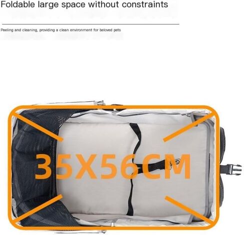 Pet Strollers Pet Stroller for Outings, Small Pull Cart, Puppy Stroller, Dog Walking Cart, Small, Lightweight, Foldable Cat Pet Stroller Medium(Black,C) in Kuwait