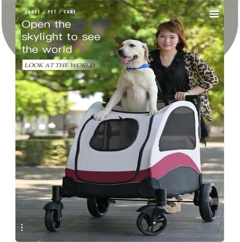 Pet Strollers Pet Stroller Dog and Cat Stroller Dog Cat Stroller Nest Portable Folding Pet Stroller Dog Walking Cart Pet Stroller Medium in Kuwait