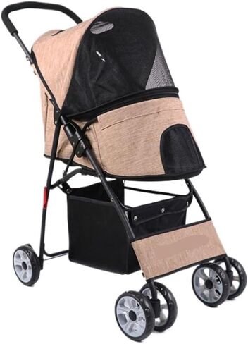 Pet Strollers Pet Stroller, Lightweight Folding Stroller, Lightweight Four-Wheeled Stroller for Cats to Go Out for A Walk Pet Stroller Medium(K) in Kuwait