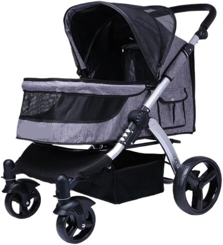Pet Strollers Outdoor Folding Pet Stroller Dog and Cat Foldable Stroller Portable Outdoor Stroller Pet Breathable Stroller Pet Stroller Medium(G) in Kuwait