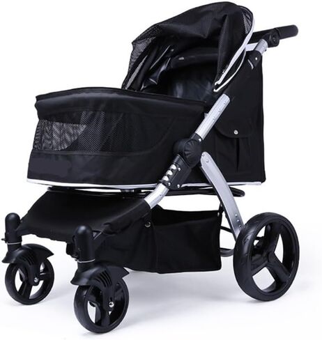 Pet Strollers Outdoor Folding Pet Stroller Dog and Cat Foldable Stroller Portable Outdoor Stroller Pet Breathable Stroller Pet Stroller Medium(G) in Kuwait