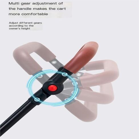 Pet Strollers Pet Cat and Dog Stroller Dog Cat Teddy Baby Stroller Lightweight Foldable Small Pet Dog When Going Out Pet Stroller Medium(Blue) in Kuwait