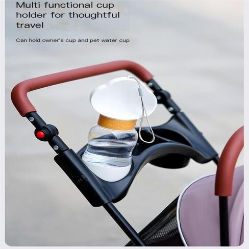 Pet Strollers Pet Cat and Dog Stroller Dog Cat Teddy Baby Stroller Lightweight Foldable Small Pet Dog When Going Out Pet Stroller Medium(Blue) in Kuwait