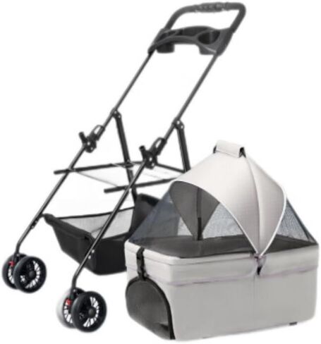 Pet Strollers Pet Stroller Four-Wheel Pet Stroller Folding Pet Stroller Lightweight Pet Stroller Outdoor Pet Stroller Pet Stroller Medium(G,Small) in Kuwait