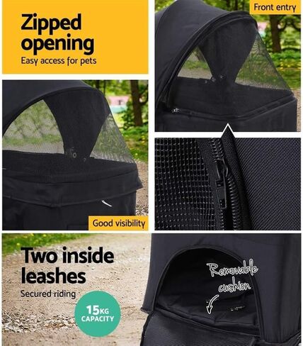 Pet Strollers Pet Stroller Four-Wheel Pet Stroller Folding Pet Stroller Lightweight Pet Stroller Outdoor Pet Stroller Pet Stroller Medium(G,Small) in Kuwait