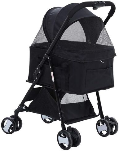 Pet Strollers Pet Stroller Four-Wheel Pet Stroller Folding Pet Stroller Lightweight Pet Stroller Outdoor Pet Stroller Pet Stroller Medium(G,Small) in Kuwait