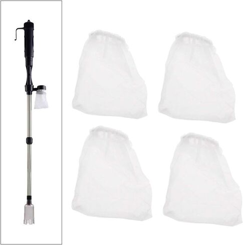 4pcs Aquarium Filter Bags Reusable Fish for Filter Nylon Bag for Electric Gravels Cleaner Water Changer Sand Washer Net in Saudi Arabia