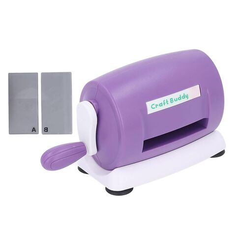 Manual Die Cutting Embossing Machine, 9 Inch Opening, Portable, White, ABS Material, with Universal Plate System, for Scrapbooking in Saudi Arabia