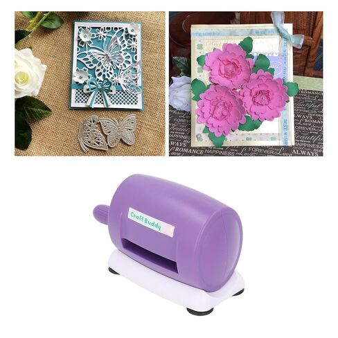 Manual Die Cutting Embossing Machine, 9 Inch Opening, Portable, White, ABS Material, with Universal Plate System, for Scrapbooking in Saudi Arabia