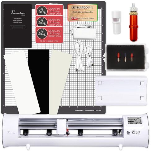 Siser Romeo 24" Professional Vinyl Cutter Machine Bundle with 24" Vinyl Rolls, Design Software & Designs in Saudi Arabia