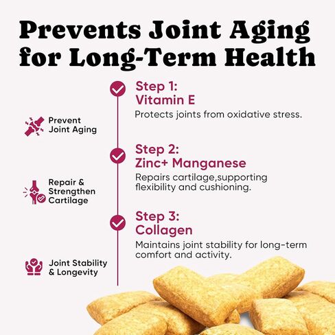 Glucosamine for Cats, Cat Joint Supplement with Chondroitin, Omega-3s & Green-Lipped Mussel, Pain Relief Crunchy & Creamy Treats for Senior Cats, Hip & Joint, Mobility & Flexibility Support -450 Chews in Saudi Arabia