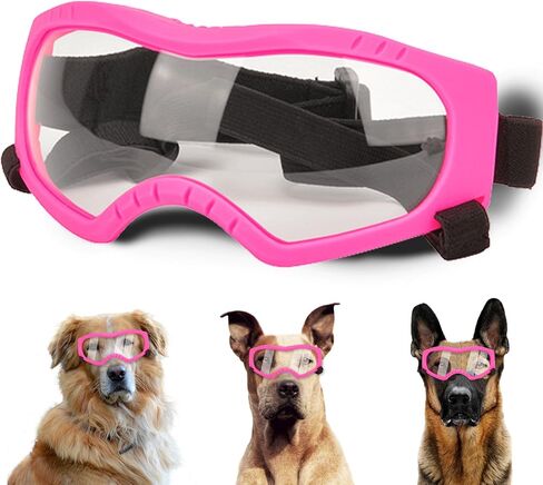 Dog Sunglasses,Doggles Anti-UV Protection,Pet Sunglasses with Adjustable Strap,Suitable for Motorcycle Car Driving Bike Riding Hiking Swimming Wind Dust Fog Dog Eye Protection in Saudi Arabia