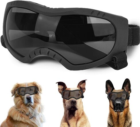 Dog Sunglasses,Doggles Anti-UV Protection,Pet Sunglasses with Adjustable Strap,Suitable for Motorcycle Car Driving Bike Riding Hiking Swimming Wind Dust Fog Dog Eye Protection in Saudi Arabia