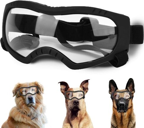 Dog Sunglasses,Doggles Anti-UV Protection,Pet Sunglasses with Adjustable Strap,Suitable for Motorcycle Car Driving Bike Riding Hiking Swimming Wind Dust Fog Dog Eye Protection in Saudi Arabia