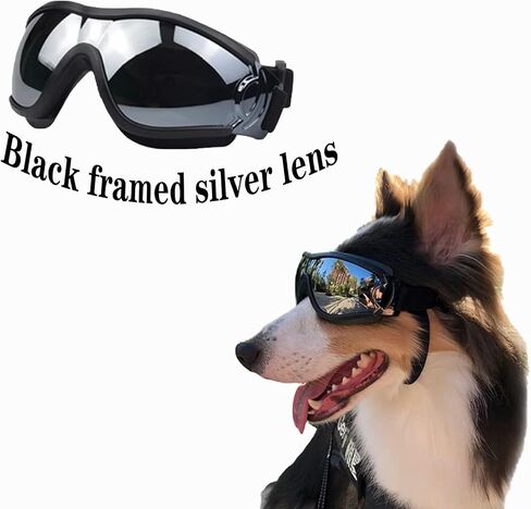 1 Piece of Dog Sunglasses Suitable for Large and Medium-Sized Dog Breeds, UV/Wind/dust/Fog Resistant pet Glasses, with Adjustable Shoulder Straps in Saudi Arabia