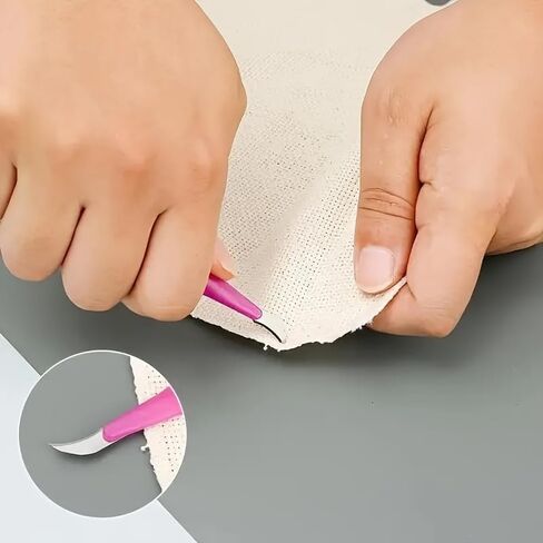 2-Pack Professional Seam Ripper Set with Non-Slip Handle - Sharp Stitch Remover for Quick Seam Removal, Ideal for Sewing Machines & DIY Needlework Projects in Saudi Arabia