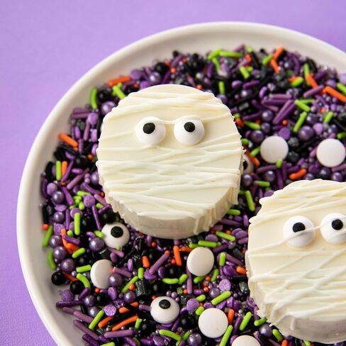Sweets Indeed Dye-Free Candy Eyeball Sprinkles, 2.92 oz | Edible Sugar Eyeball Decorations for Cookies, Cupcakes & Cakes | No Artificial Dyes in Saudi Arabia