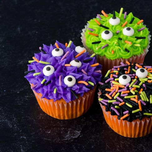 Sweets Indeed Dye-Free Candy Eyeball Sprinkles, 2.92 oz | Edible Sugar Eyeball Decorations for Cookies, Cupcakes & Cakes | No Artificial Dyes in Saudi Arabia