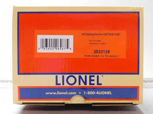 Lionel BTO Norfolk Southern Reading Heritage Non-Powered SD70ACe Diesel Engine O Gauge 2533139 in Saudi Arabia