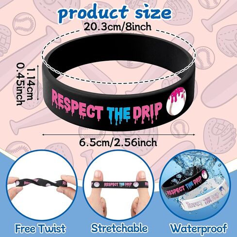 Baseball Soft Ball Silicone Bracelets Baseball Soft Ball Wristbands Party Decorations Summer Party Decorations for Women Men in Saudi Arabia