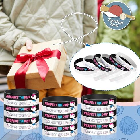 Baseball Soft Ball Silicone Bracelets Baseball Soft Ball Wristbands Party Decorations Summer Party Decorations for Women Men in Saudi Arabia